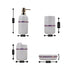 Ceramic Bathroom Set of 4 with Soap Dispenser (9643)