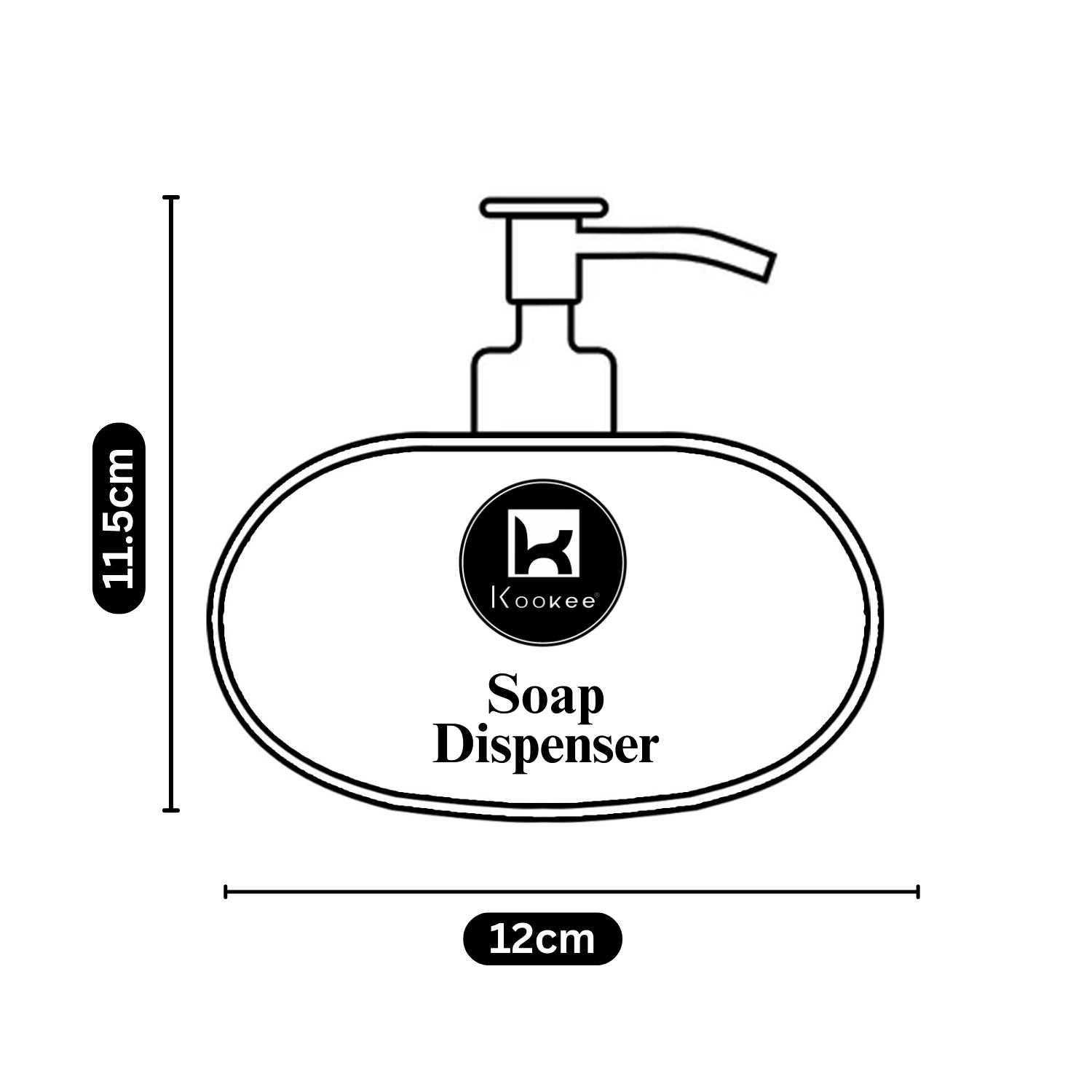 Ceramic Soap Dispenser for handwash for Bathroom, Beige (V-CSD-001-1)