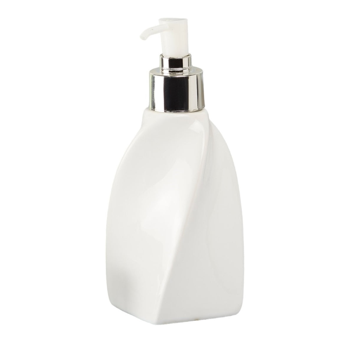 Ceramic Soap Dispenser for handwash for Bathroom, White, (Set of 1) (9659)