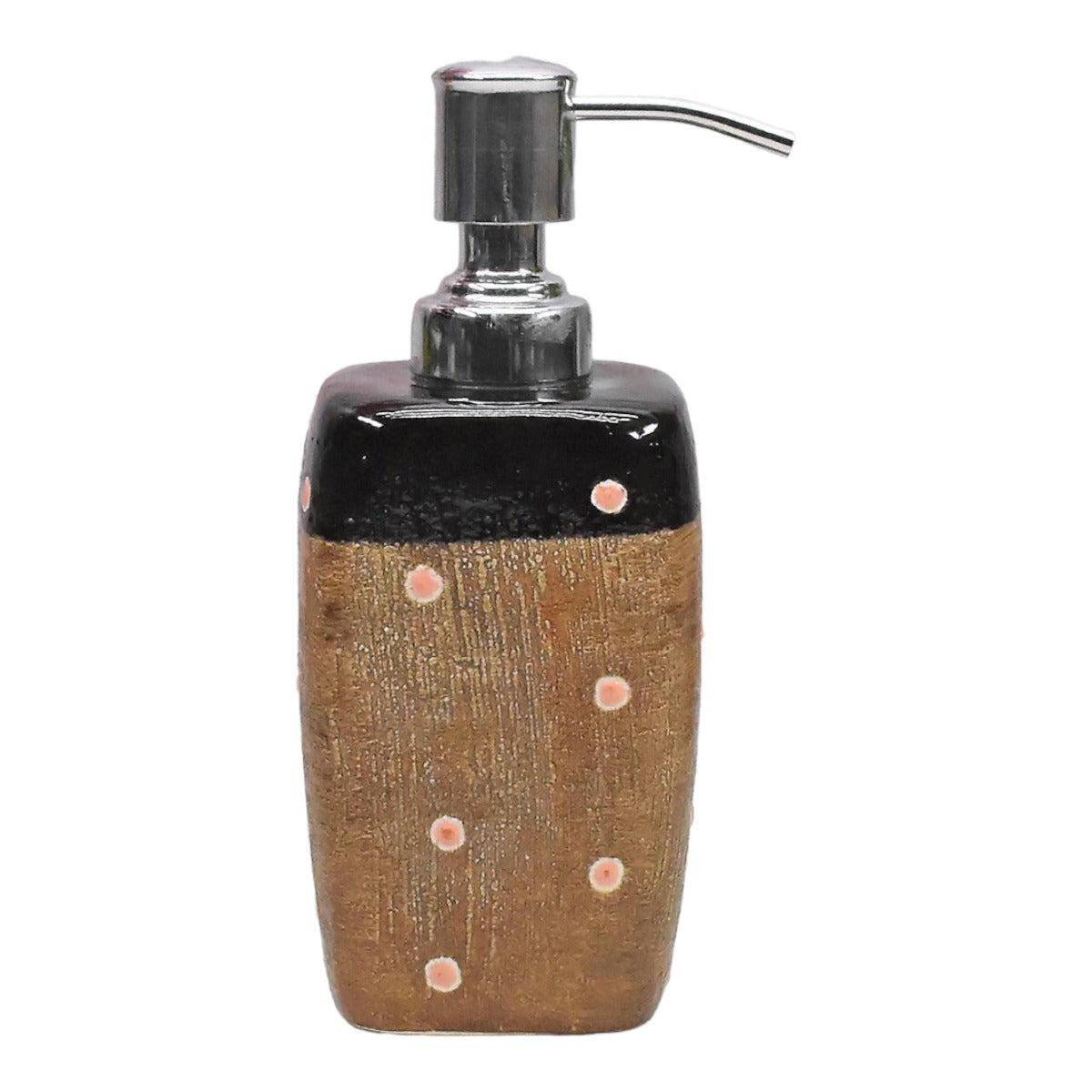 Ceramic Soap Dispenser handwash Pump for Bathroom, Set of 1, Multicolor (9691)
