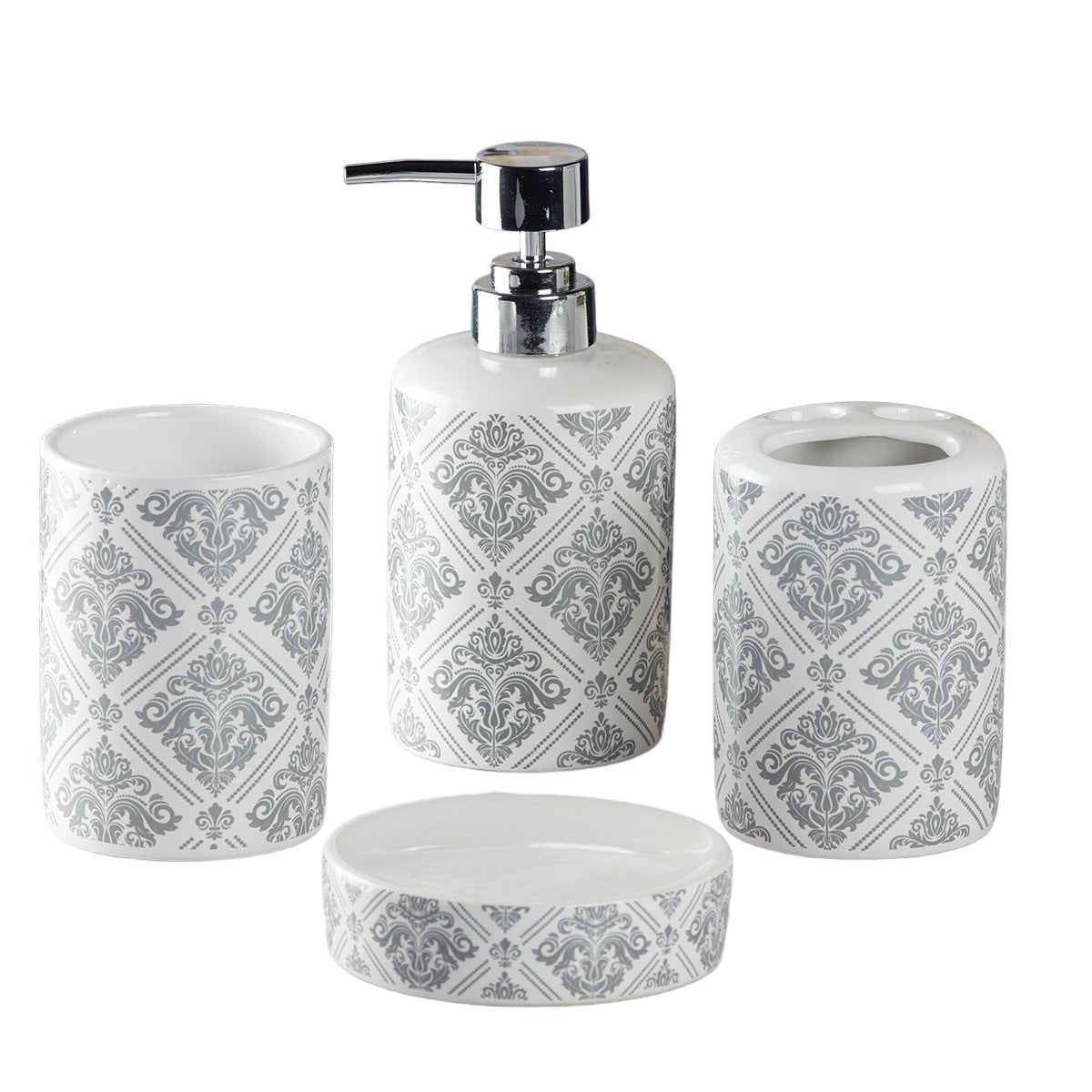 Kookee Ceramic Bathroom Sets, White, ART09752