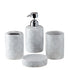 Ceramic Bathroom Set of 4 with Soap Dispenser (9754)