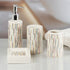Ceramic Bathroom Accessories Set of 4 Bath Set with Soap Dispenser (7687)