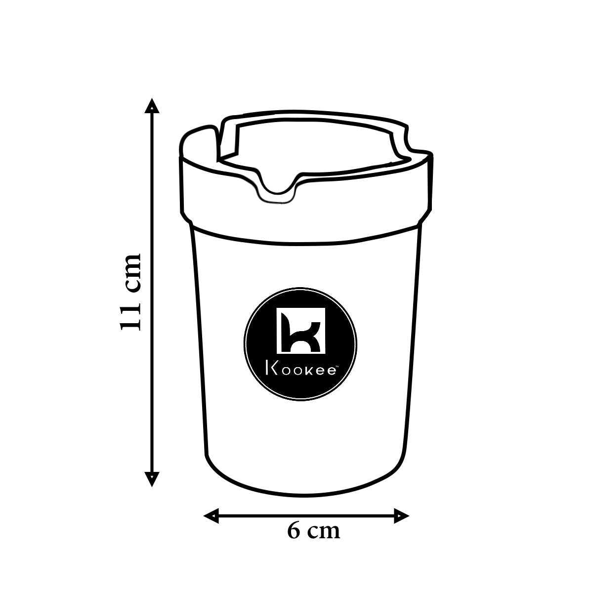 Plastic Car Ashtray Bucket for Smokers (9805)