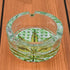 Glass Ashtray for Smokers, Printed, Round (9814)