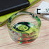 Glass Ashtray for Smokers, Printed, Round (9811)