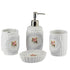 Ceramic Bathroom Set of 4 with Soap Dispenser (9868)