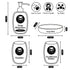 Ceramic Bathroom Accessories Set of 4 with Soap Dispenser (11127)