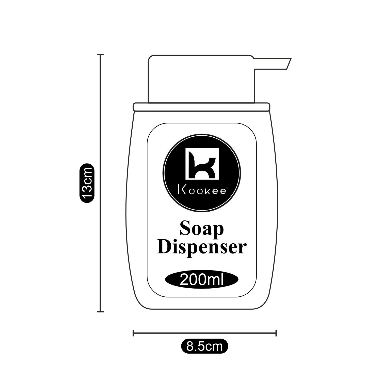 Acrylic Soap Dispenser Pump for Bathroom (9915)