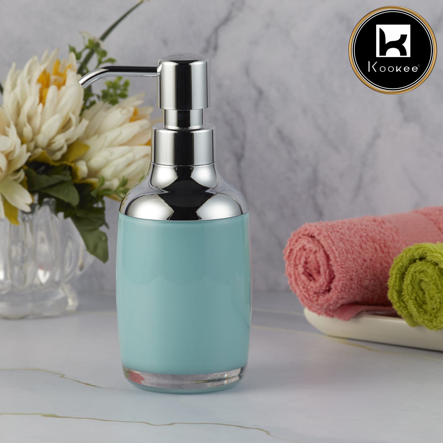 Kookee Acrylic Soap Dispensers, Blue, ART09932