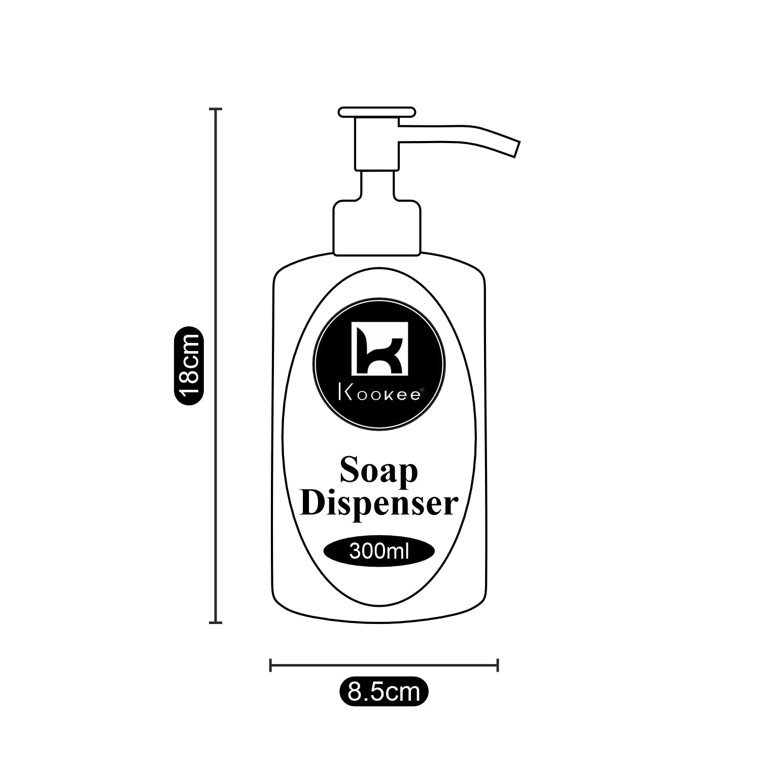 Acrylic Soap Dispenser Pump for Bathroom (9934)