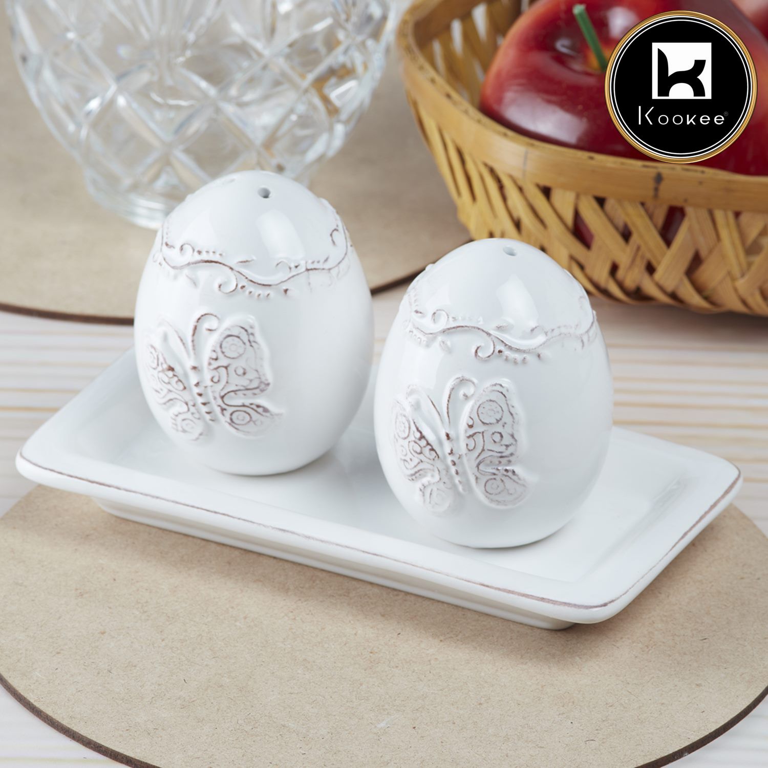 Kookee Salt and Pepper Sets, White, ART09966