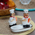 Ceramic Salt Pepper Container Set with tray (9979)