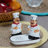 Ceramic Salt Pepper Container Set with tray (9980)