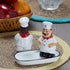 Ceramic Salt Pepper Container Set with tray (9980)