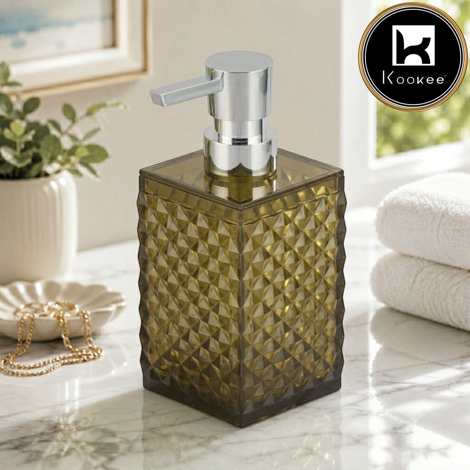Acrylic Soap Dispenser Pump for Bathroom (V-ASD-004)