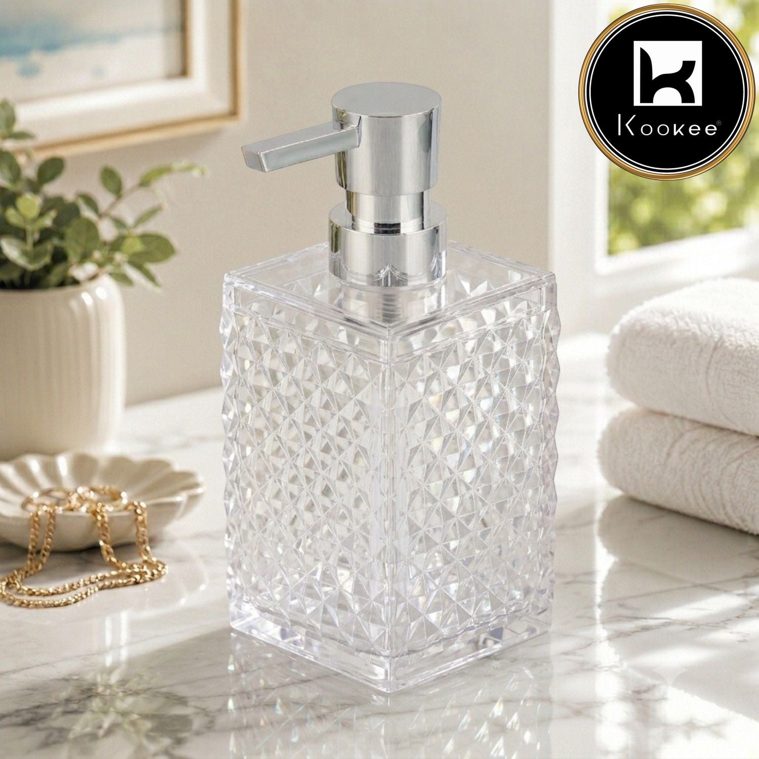 Acrylic Soap Dispenser Pump for Bathroom (V-ASD-004)