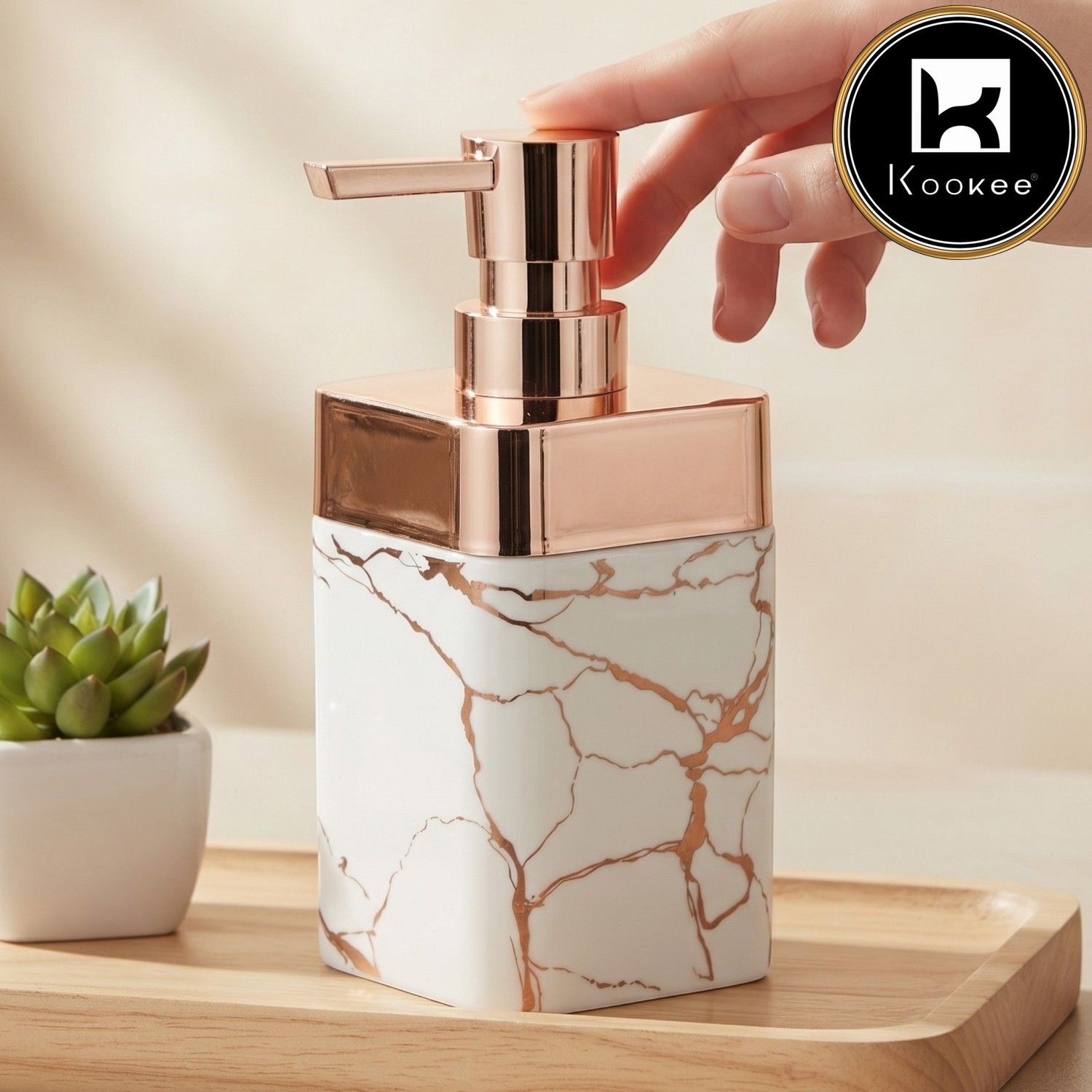 Acrylic Soap Dispenser Pump for Bathroom (V-ASD-004)
