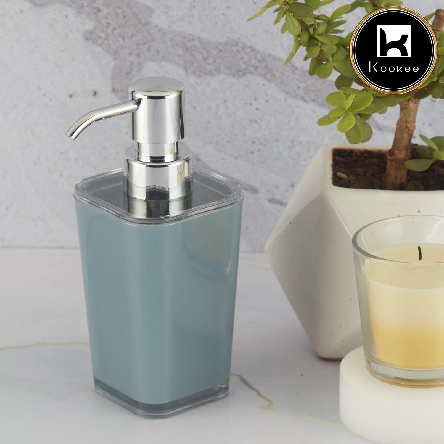 Kookee Acrylic Soap Dispensers, Blue, ART10000