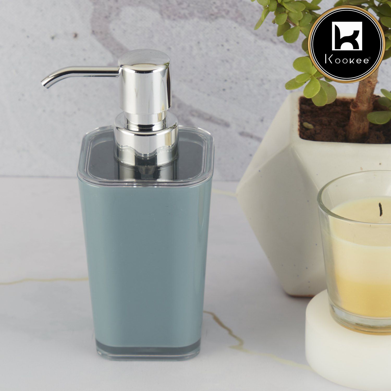 Kookee Acrylic Soap Dispensers, Blue, ART10000