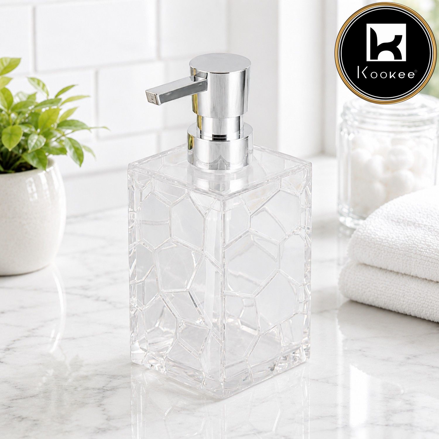 Acrylic Soap Dispenser Pump for Bathroom (V-ASD-004)