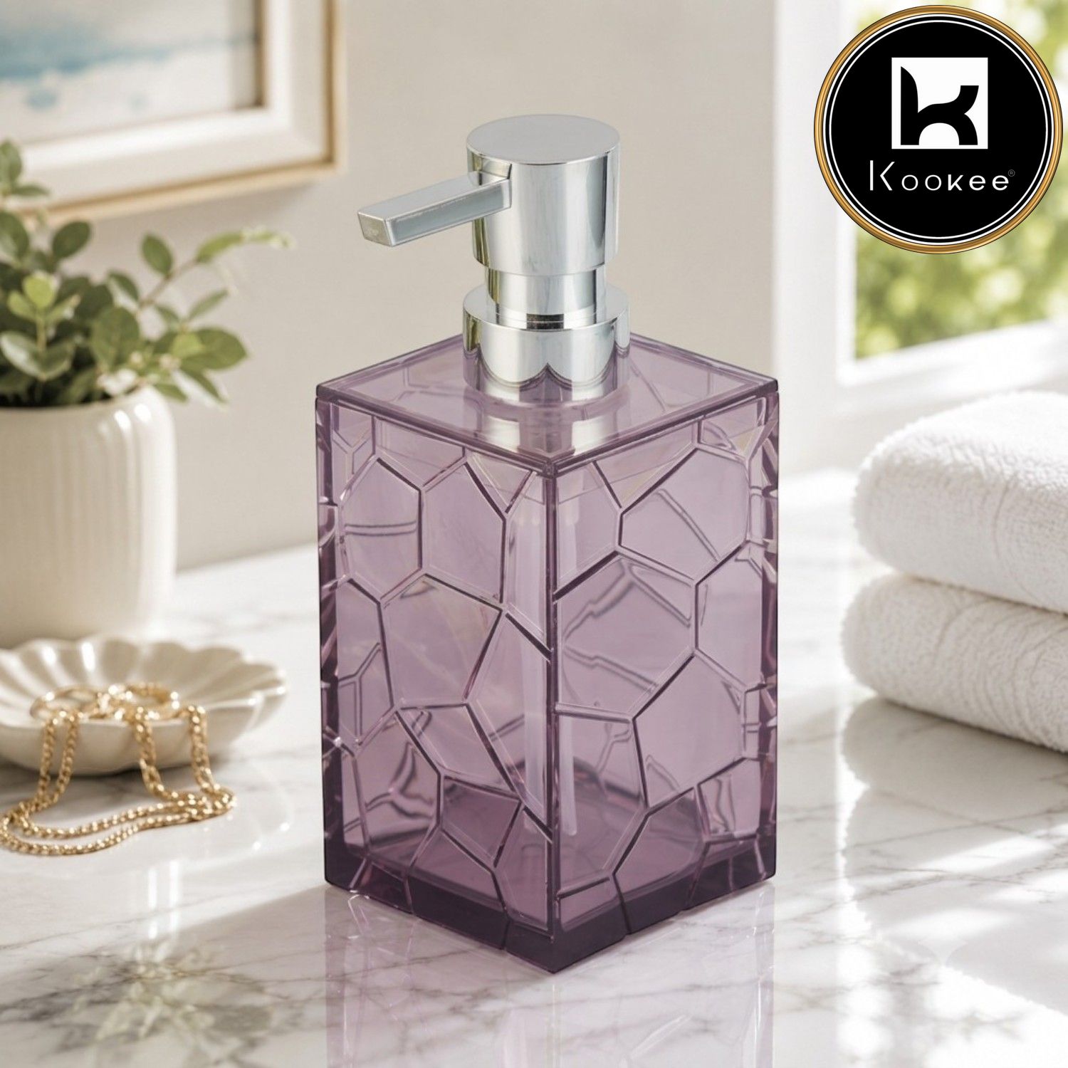 Acrylic Soap Dispenser Pump for Bathroom (V-ASD-004)