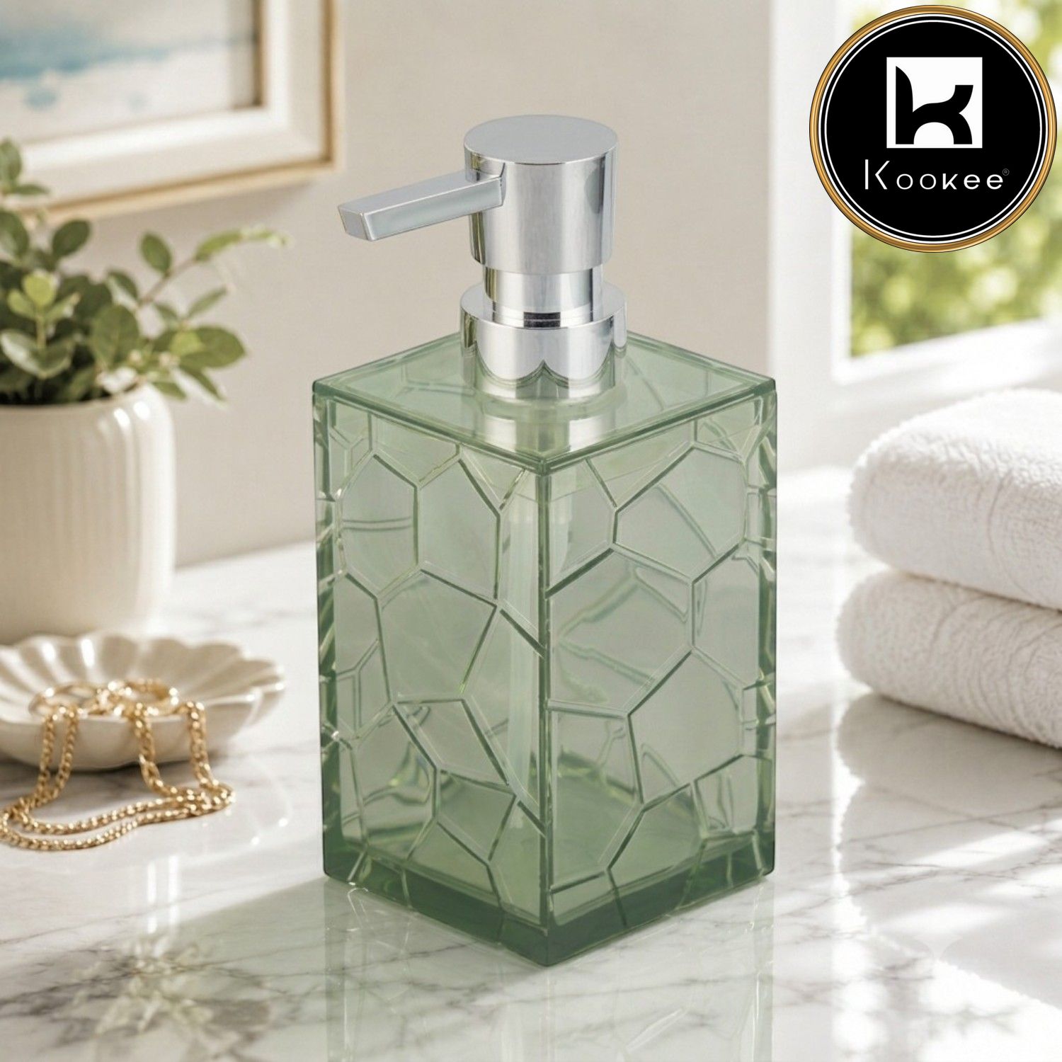 Acrylic Soap Dispenser Pump for Bathroom (V-ASD-004)