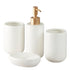 Ceramic Bathroom Set of 4 with Soap Dispenser (10053)