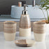 Ceramic Bathroom Accessories Set of 4 Bath Set with Soap Dispenser (10100)