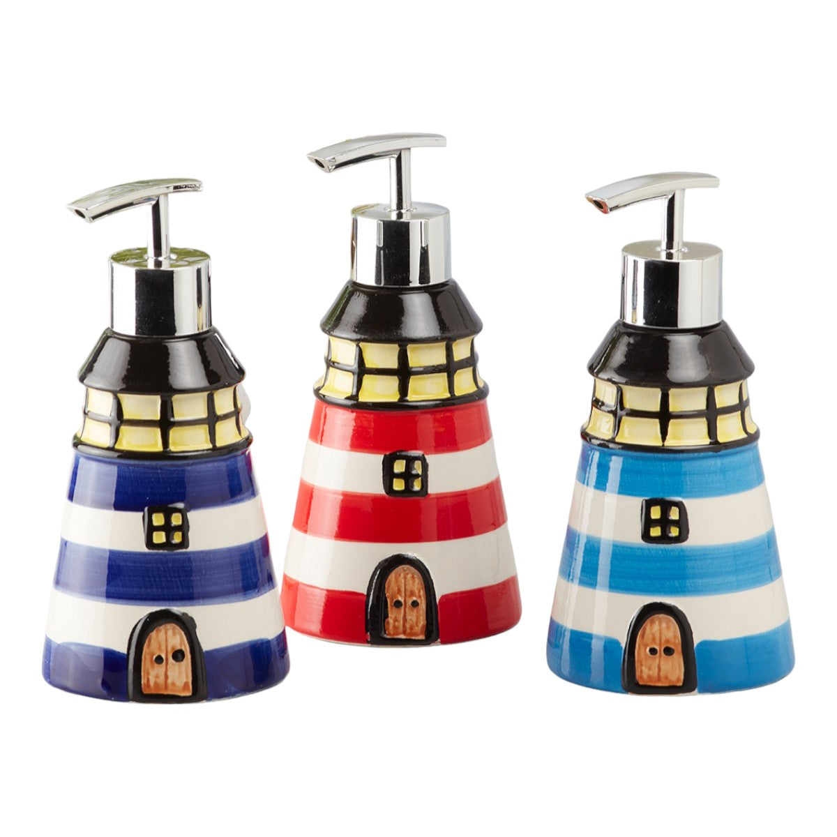 Ceramic Soap Dispenser for handwash for Bathroom, Multicolor (V-CSD-041)