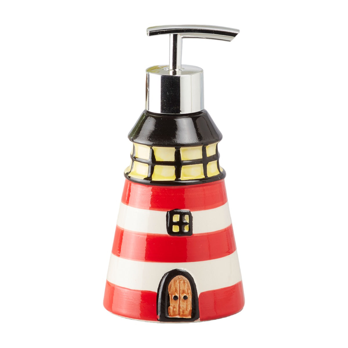 Ceramic Soap Dispenser for handwash for Bathroom, Red, (Set of 1) (10141)