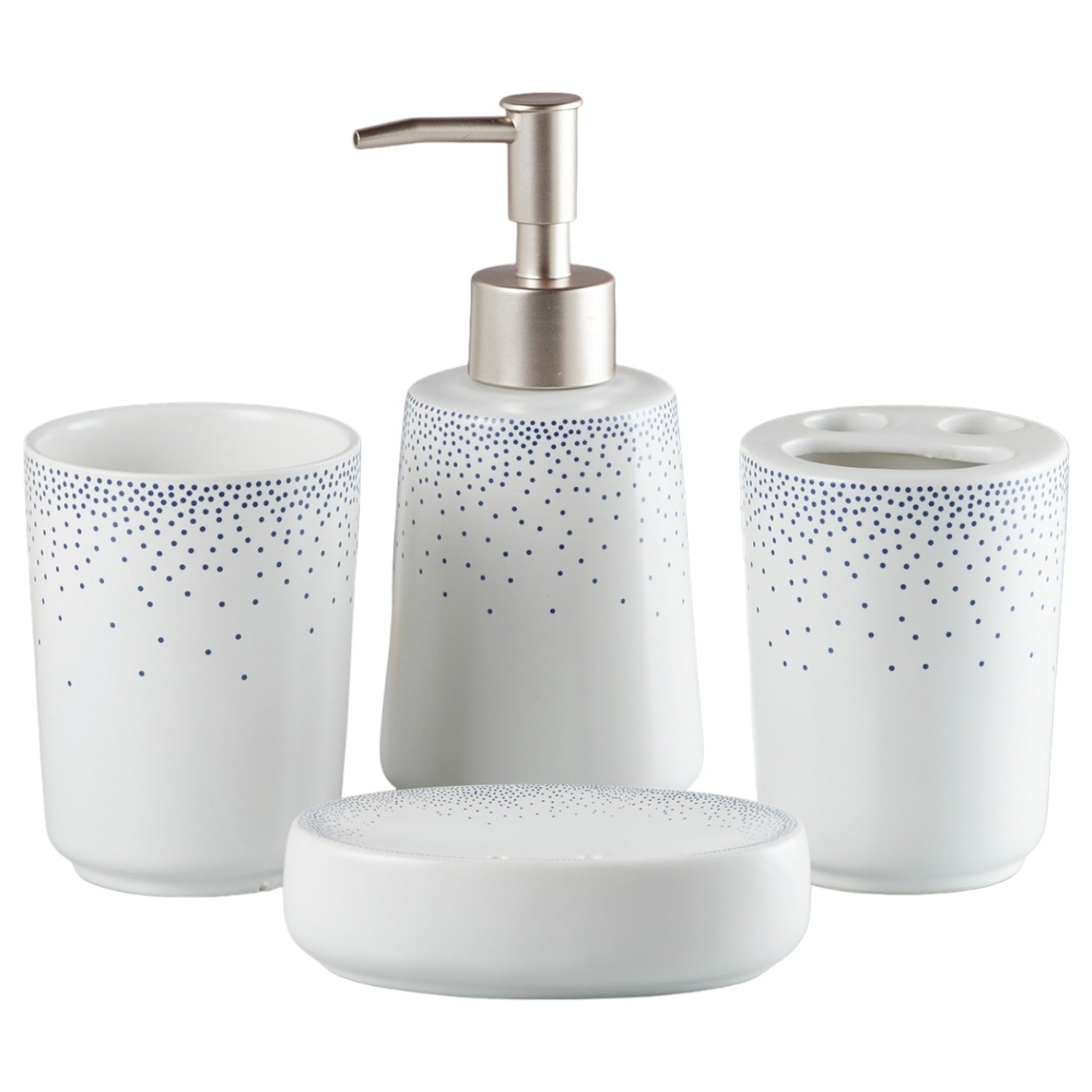 Kookee Ceramic Bathroom Sets, White, ART10168