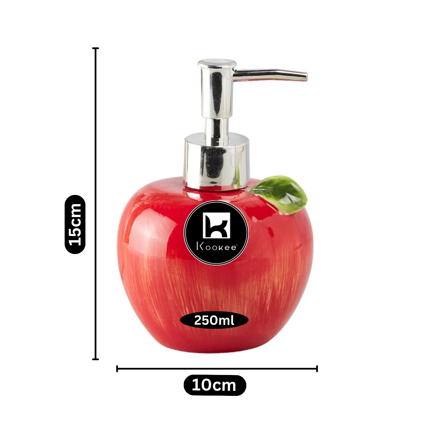 Ceramic Soap Dispenser for handwash for Bathroom, Green (V-CSD-023)