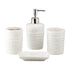 Ceramic Bathroom Set of 4 with Soap Dispenser (10180)