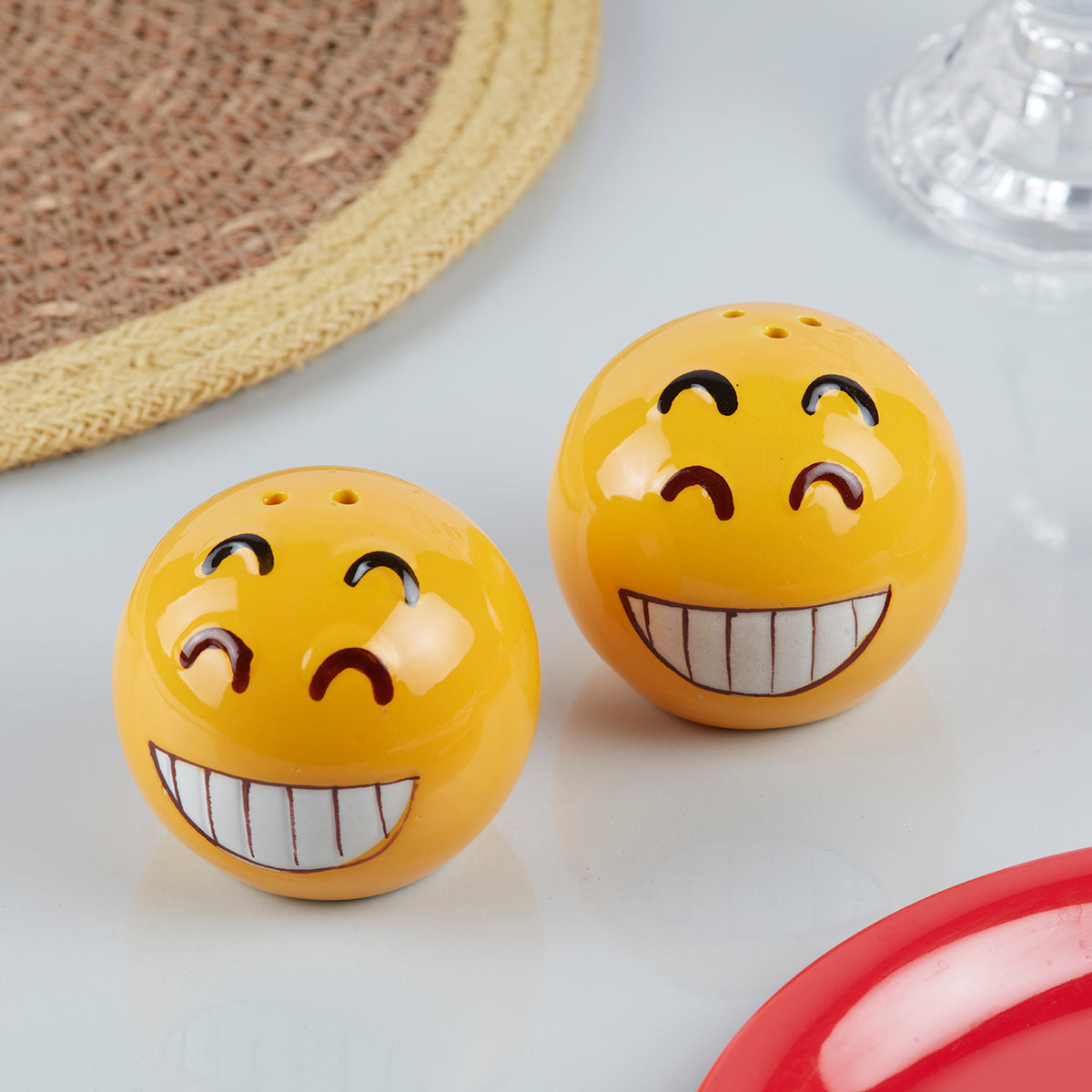 Ceramic Salt Pepper Container Set (10183)