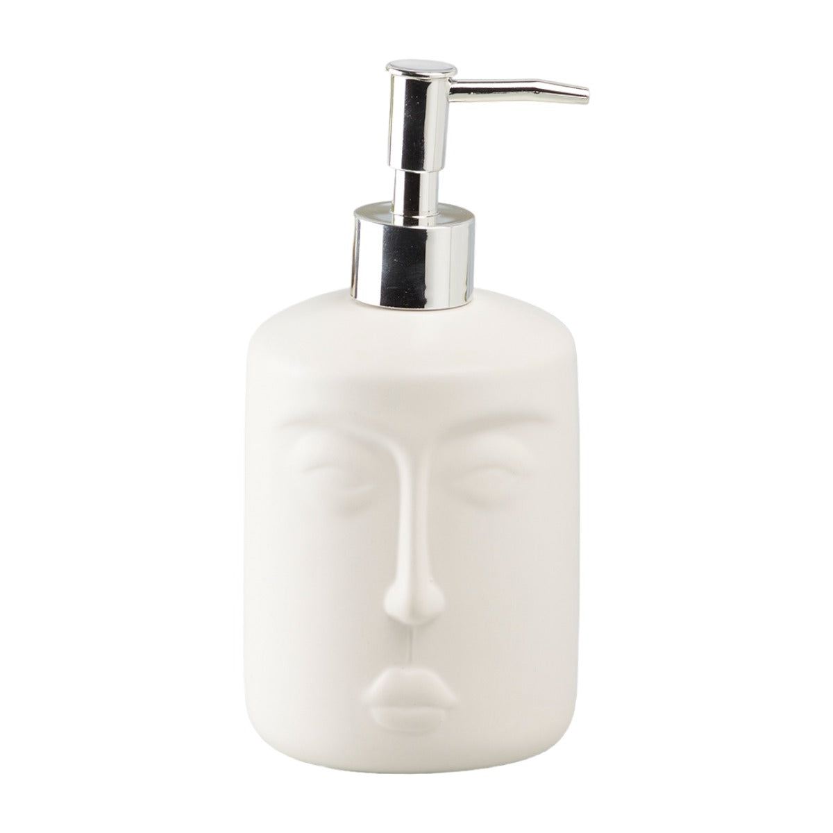 Ceramic Soap Dispenser for handwash for Bathroom, White, (Set of 1) (10194)