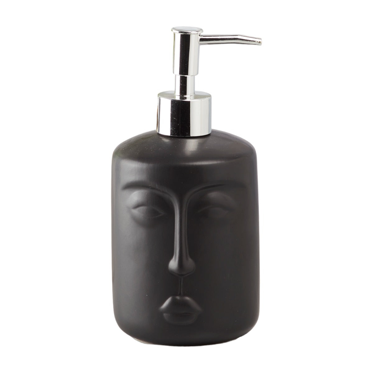 Ceramic Soap Dispenser for handwash for Bathroom, Black, (Set of 1) (10195)