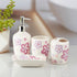 Ceramic Bathroom Accessories Set of 4 Bath Set with Soap Dispenser (10219)
