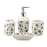 Ceramic Bathroom Set of 4 with Soap Dispenser (10214)