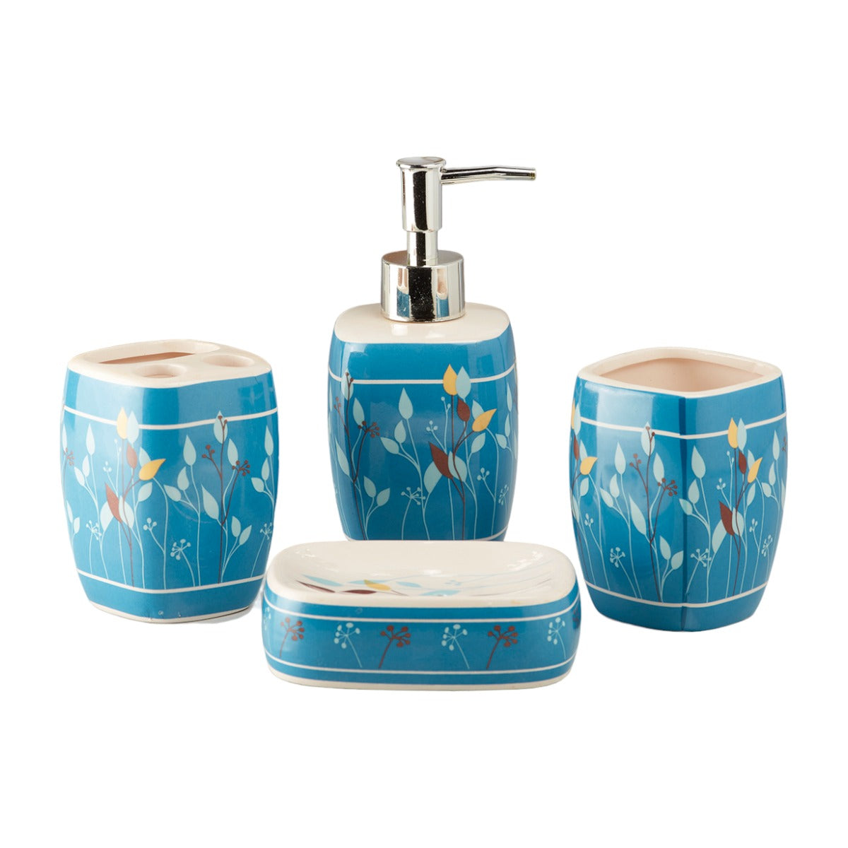 Kookee Ceramic Bathroom Sets, Multi, ART10216