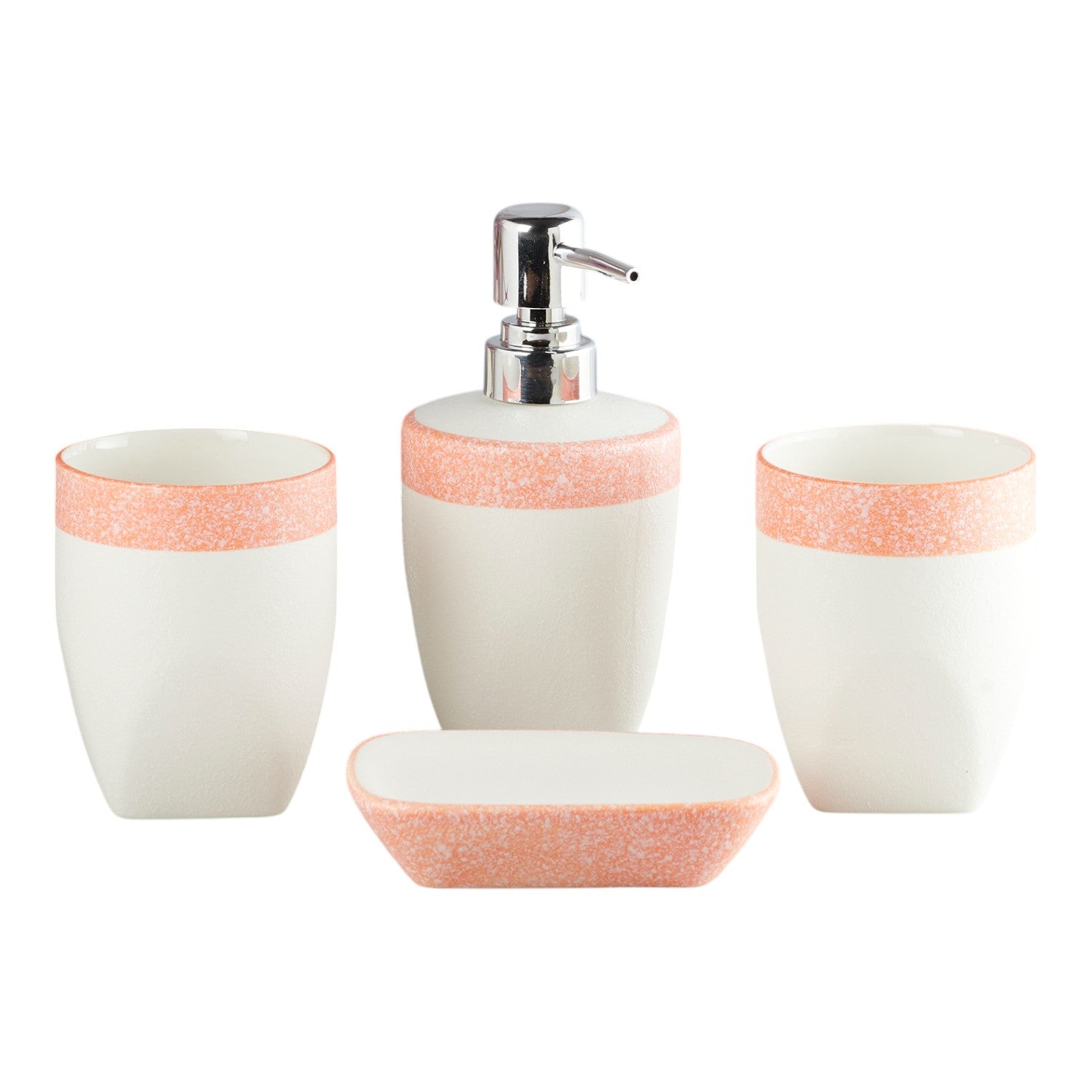 Kookee Ceramic Bathroom Sets, White, ART10250