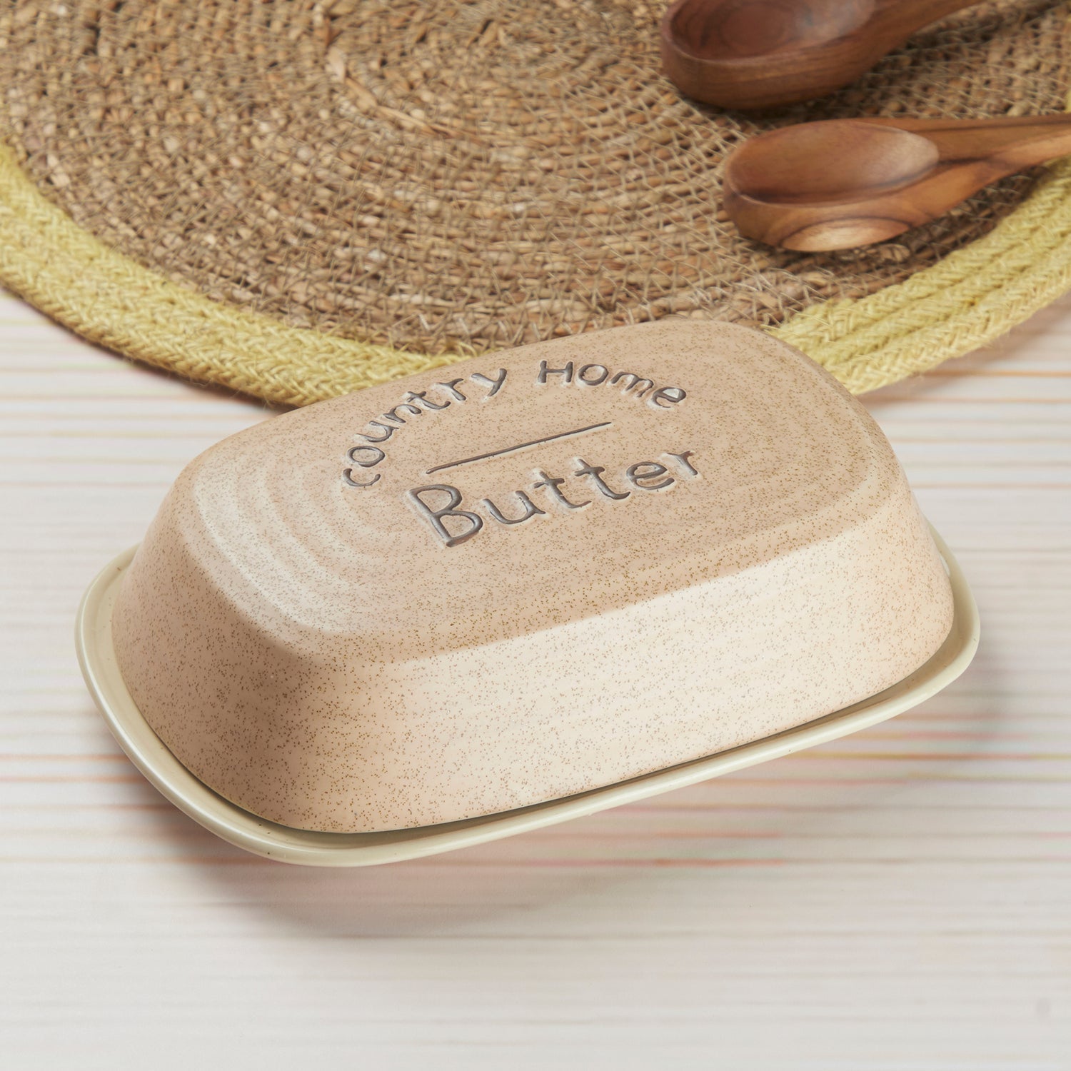 Ceramic Butter Dish Tray with Lid with 250g (10268)