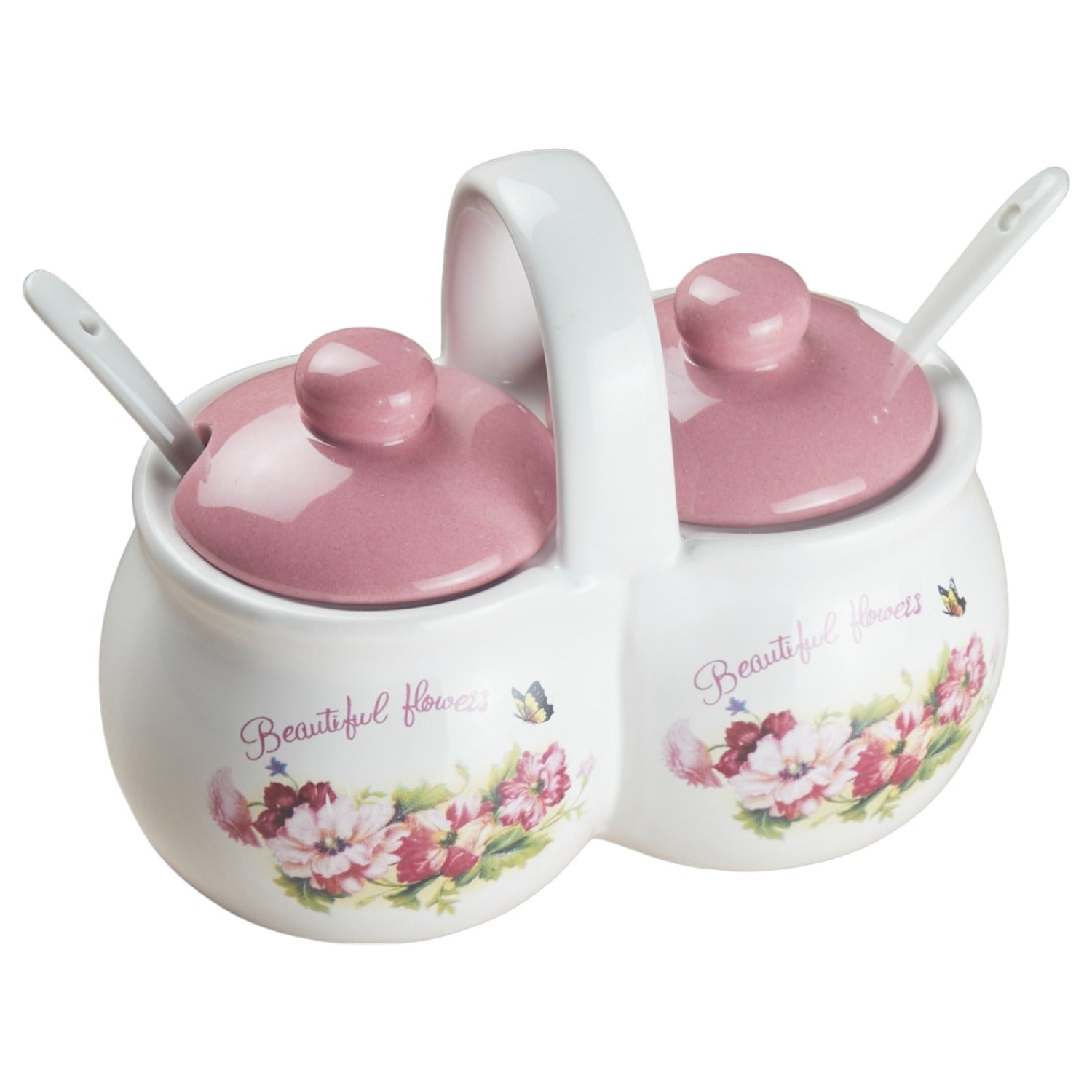 Kookee Condiment Jars, Pink, ART10274