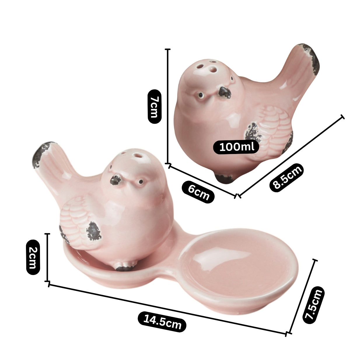 Kookee Salt and Pepper Sets, Yellow, ART10276