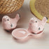 Ceramic Salt and Pepper Set with tray, Sparrow, Green (10277)
