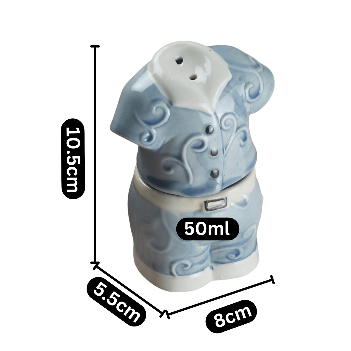 Kookee Salt and Pepper Sets, Blue, ART10280