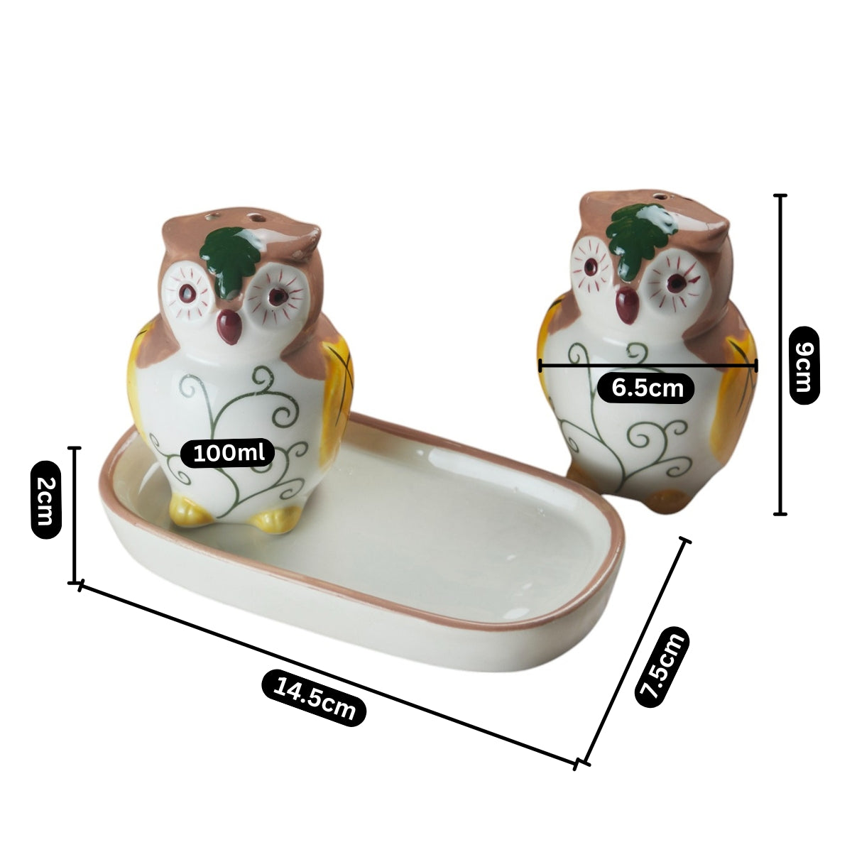 Kookee Salt and Pepper Sets, Green, ART10286