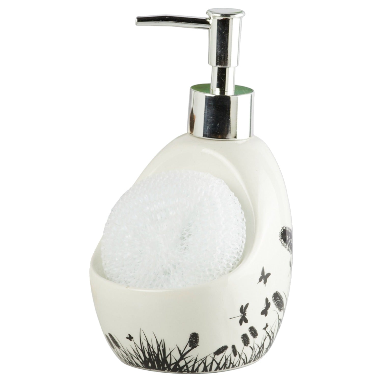 Kookee Ceramic Soap Dispensers, White, ART10301