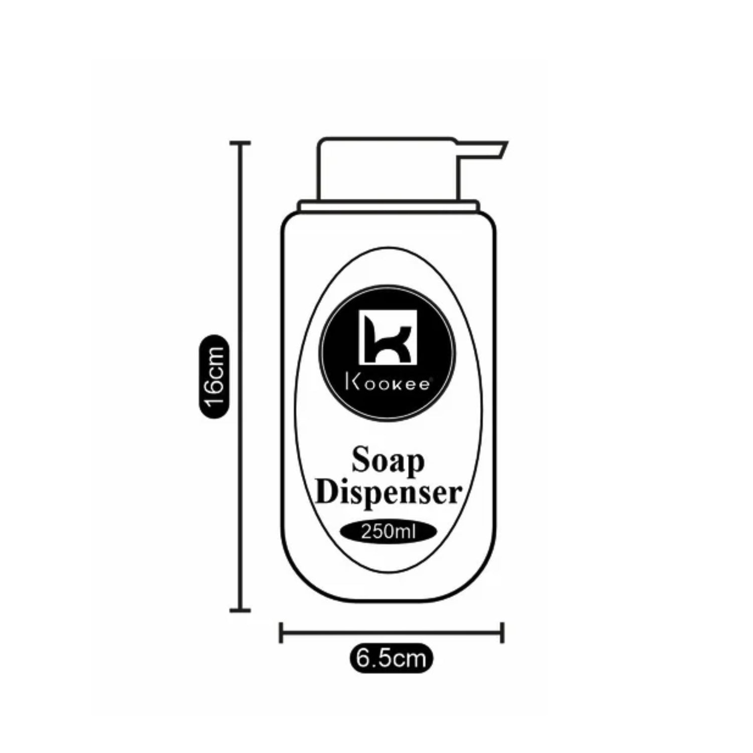 Kookee Ceramic Soap Dispensers, Blue, ART10308