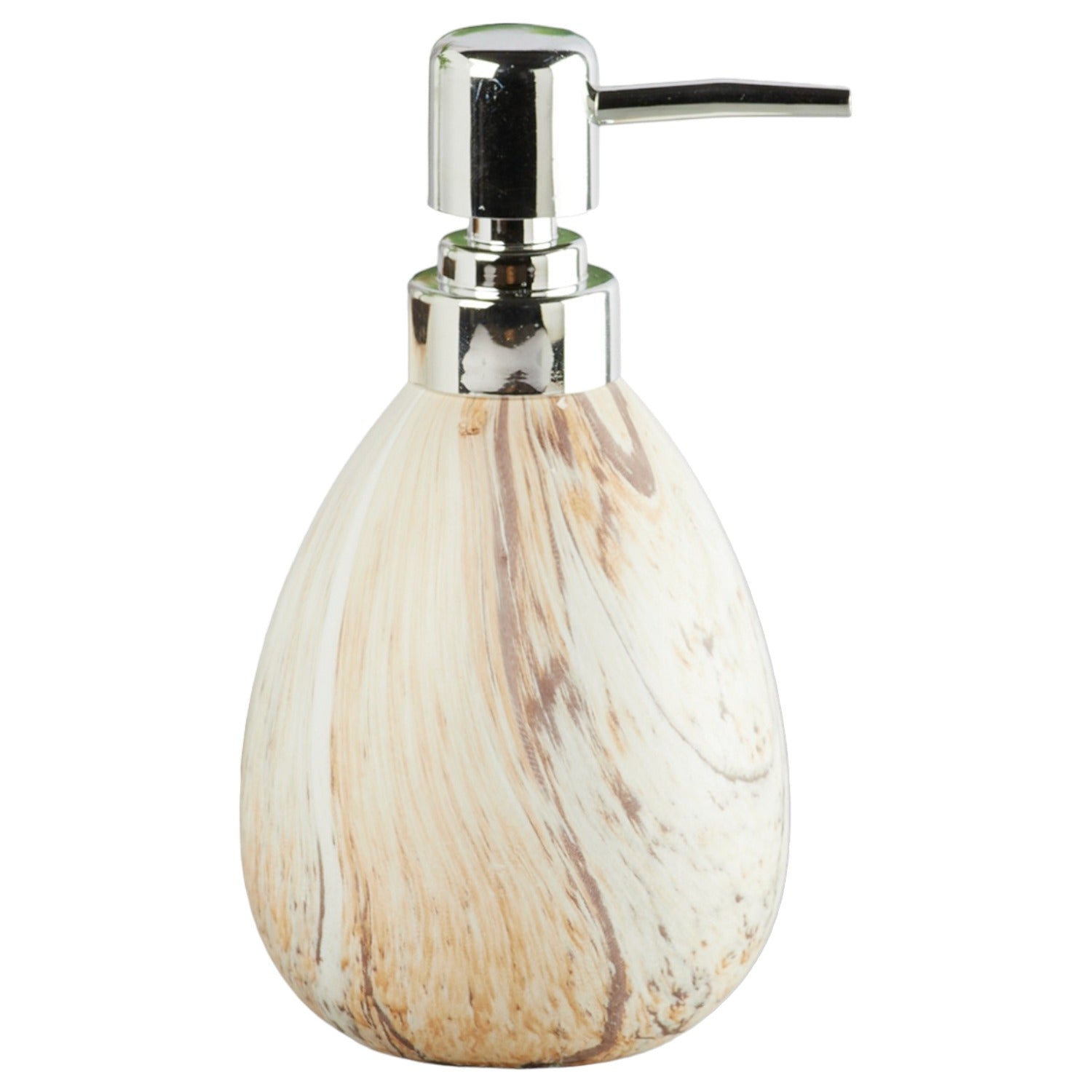 Ceramic Soap Dispenser for handwash for Bathroom, Stone, (Set of 1) (10312)